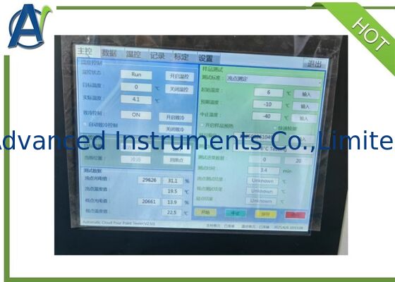 ASTM D97 Low Temperature Automatic Pour Point and Cloud Point Analyzer for Petroleum Products ASTM D2500