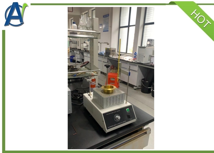 Manual Cleveland Open Cup Flash Point Tester with 0~800W Adjustable Heating Power for ASTM D92 and ISO 2592 Compliance